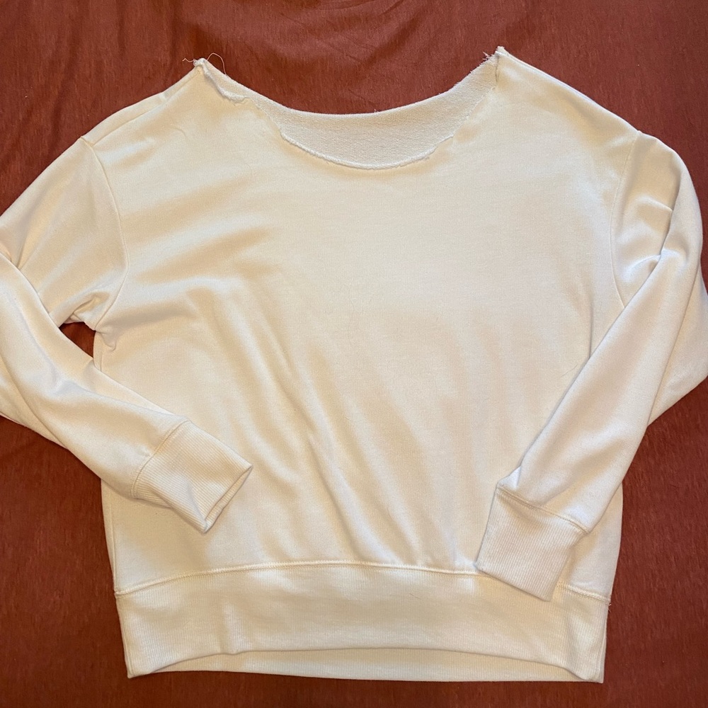 cream sweater